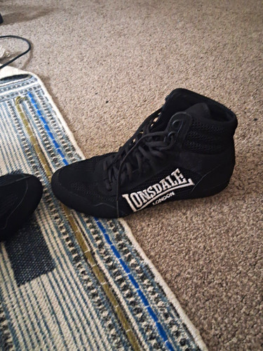 Lonsdale black boxing boots - black,