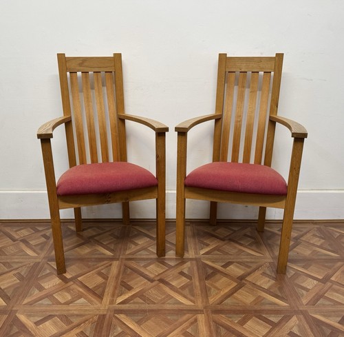 Rare pair scottish oak arts - oak,