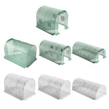 S-XL Walk-in Fully GalvanisedSteel Frame Greenhouse Cultivation Run Polly Tunnel