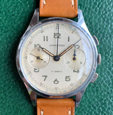 Vintage Wakmann 2 Register Mechanical Chronograph Venus 188 37mm Case