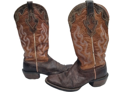 Vintage leather cowboy boots - cowboy, 8