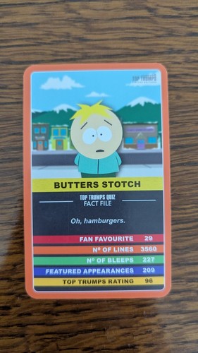 South park top trumps - park,