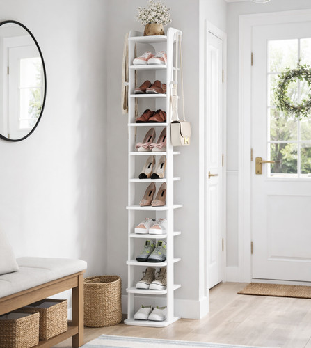 Tall shoe rack - rack, tier