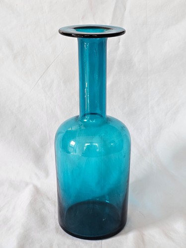 Holmegaard gul vase teal - holmegaard,