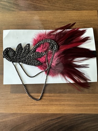 1920s feather and - 1920s, bead