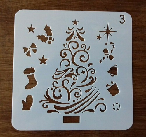 Christmas tree stencil - christmas, 130mm