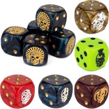 Perudo Dice Set "SKULLS" (Select Colour) / Liar's Dice Pirate Dice Dudo Skull