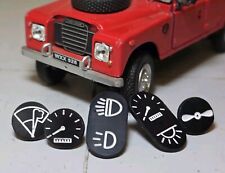 Land Rover Series 3 Dash Panel Instrument Switch Tab Icon Set