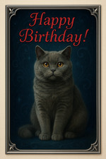 British short hair Birthday