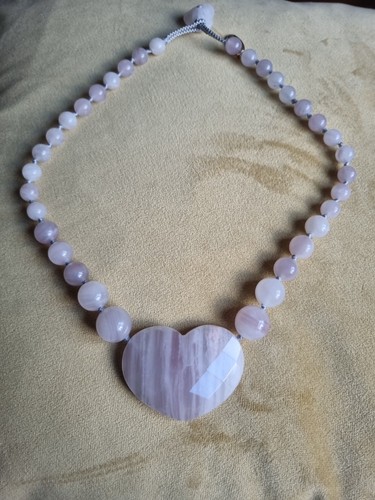 Lola rose heart necklace - rose,