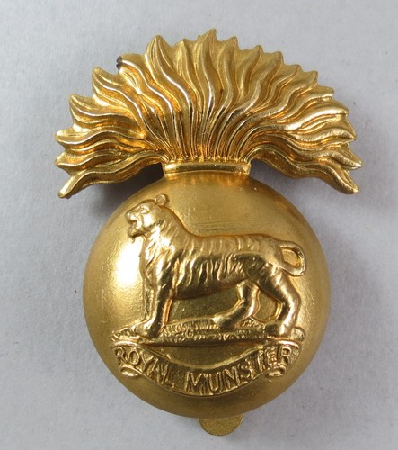 Military all brass cap badge - military,