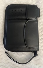 Day Timer Black Faux Leather Organizer Calculator Zipper Wallet Phone Book