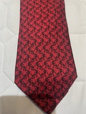 Dunhill Red Silk Tie With