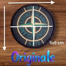 Logo Toppa Stone Island con tessuto ricamo