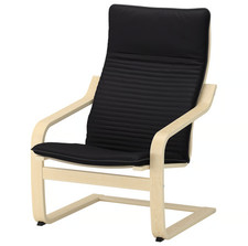 IKEA POANG Armchair, birch veneer/Knisa black 793.059.27 - NEW