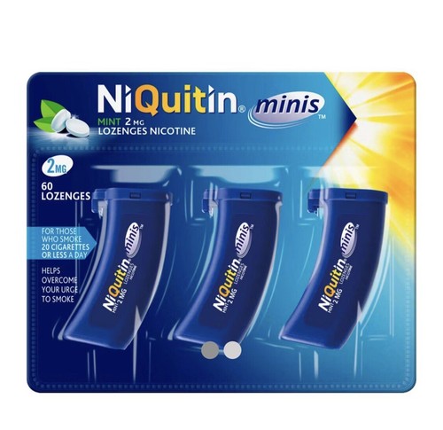 Niquitin minis 2mg mint - niquitin, 60