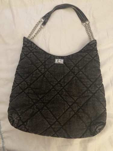 Primark black denim quilted - primark,