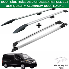 Roof Side Rails And Cross Bars Aluminium Silver Color For Nissan NV200 2009-2021
