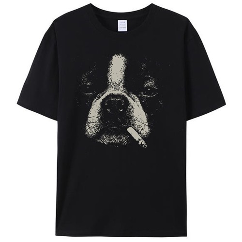 Dog smoking cigarette - smoking, funny