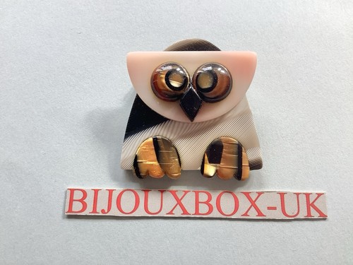 Lea stein vintage owl brooch - stein,