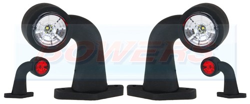 Red white led - white, stalk
