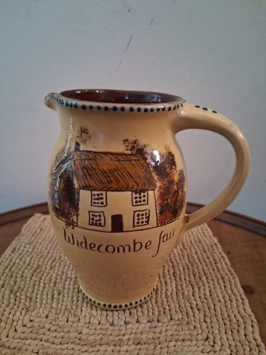 Pottery milk jug widecombe - pottery,