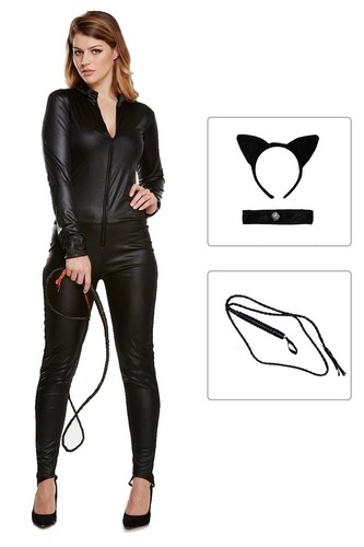 Ladies pvc catsuit sexy - pvc,