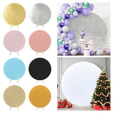 Round Balloon Arch Stand Covers Wedding Backdrop Cover Photography Background UK