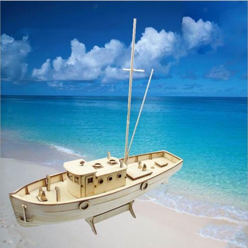 Wooden fish boat - 1:30,