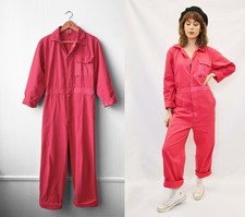 Pink Boilersuit Coveralls Fuchsia - All In One - XS S M L XL