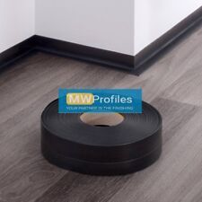 FLEXIBLE SKIRTING BOARD BLACK PVC  FLOOR- SELF-ADHESIVE - 5 and 15 METER LENGTH