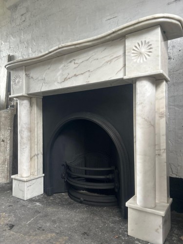 Marble fire surround - marble, cast
