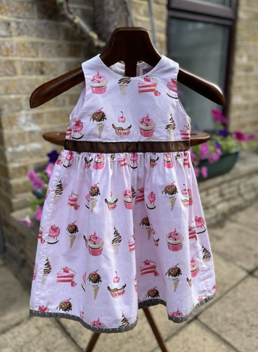 Designer pink dress - dress, by