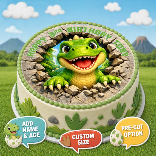 Dinosaur cake - (dino, t-rex)