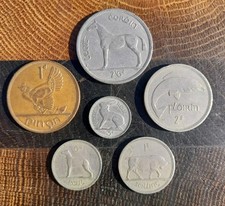 1963 THE SIX IRISH COINS