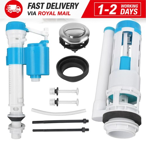 Dual flush toilet - valve, push