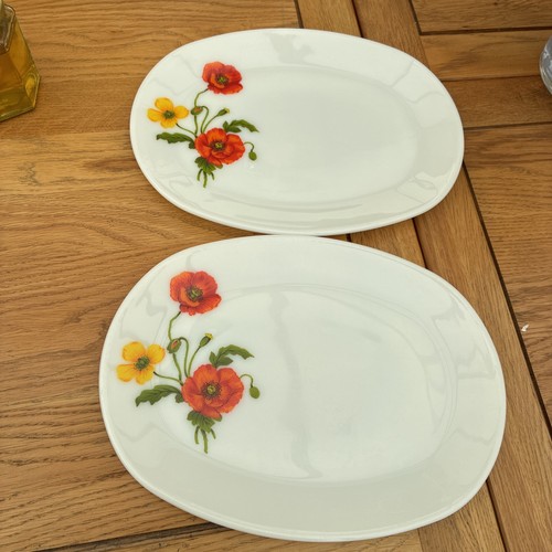Vintage jaj pyrex poppies - pyrex,