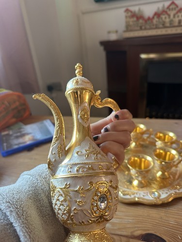 Ornamental turkish coffee set - turkish,