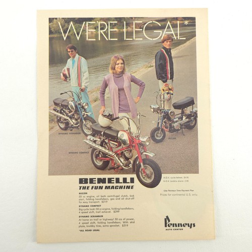 Vtg benelli advertising print - vtg,