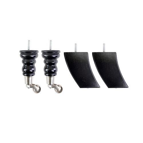 Wooden legs with castors - castors, for