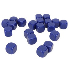 20pcs Dice Round Corner Blank Plastic 16mm Teaching Toys Dice For Board Games