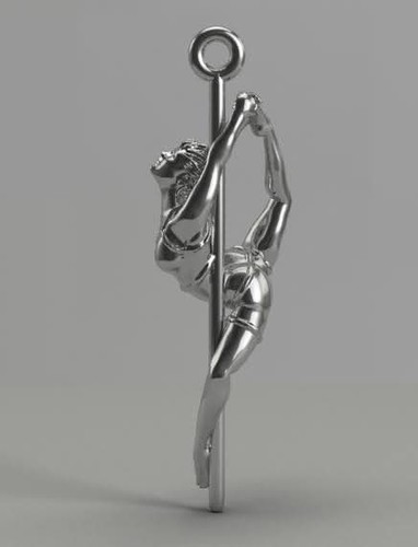 Sterling silver pole - silver,