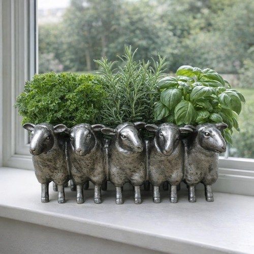 Sheep herd planter - sheep,
