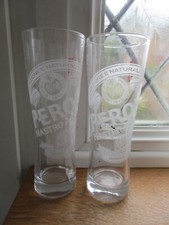 2 x New Genuine PERONI NASTRO AZZURRO Half Pint Glasses
