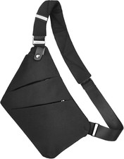 Aucuu Crossbody Sling Bag, Men'S Chest Bag, Anti-Theft Shoulder Bags, Shoulder