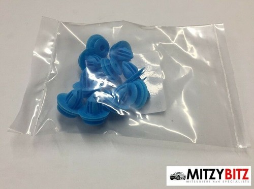 Blue trim clips wheel - blue, x10