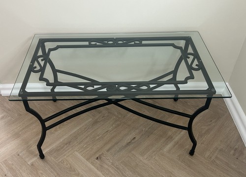 Black steel and glass - black,