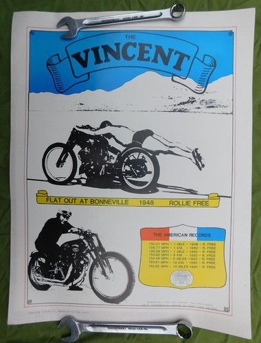 Vintage vincent motorcycle - vintage,