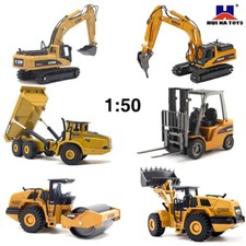 1:50 Huina Excavator Toy Vehicles Alloy Diecasts Crawler Children Boy Simulation