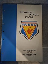 Yaesu FT-ONE Original Technical Manual Good Condition 